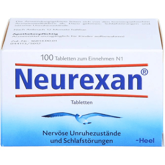 100 Tab Neurexan Heel, Homeopathic remedy for nervousness, stress, insomnia - OzHealthStandard