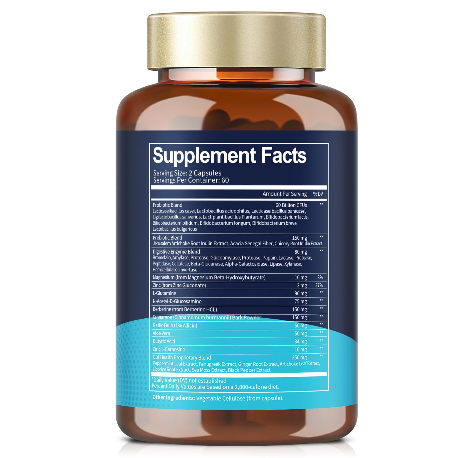 14-in-1 Gut Health with Probiotics, Prebiotics, Postbiotics & Digestive Enzymes for Women & Men, 60 Billion CFU Probiotics for Digestion, Strong Immunity, - OzHealthStandard