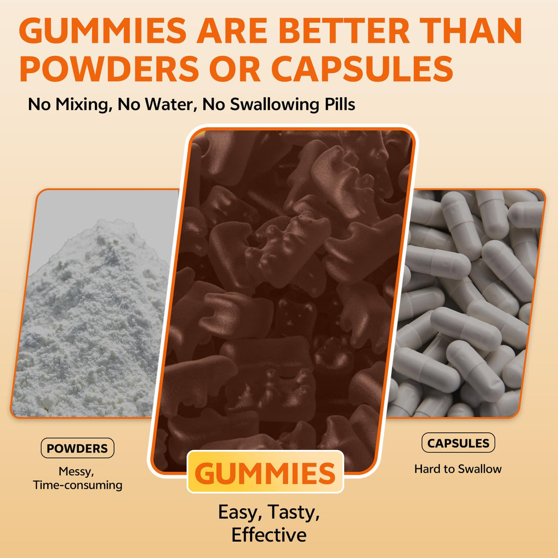 15-in-1 Cortisol Gummies, Cortisol Supplements with Magnesium Glycinate Ashwagandha Rhodiola Rose and L-theanine Complex for Relaxation, Zzz Support and Cortisol Levels, Orange Flavor, 60 Count - OzHealthStandard