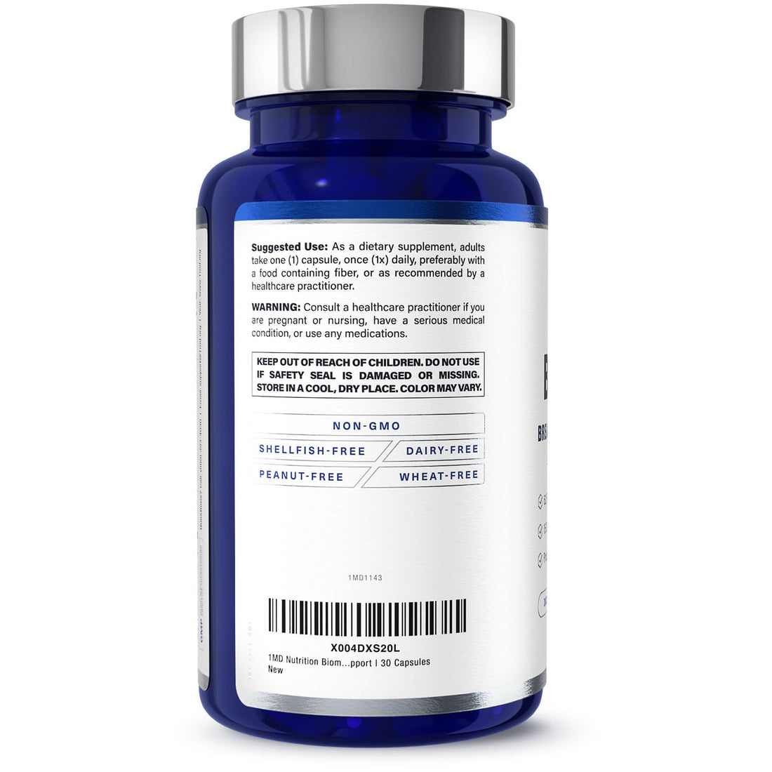 1MD Nutrition BiomeMD Probiotics | 62 Billion CFUs, 15 Comprehensive Strains - Pro & Prebiotics | Doctor-Formulated for Digestive Health & Immune Support | 30 Capsules - OzHealthStandard