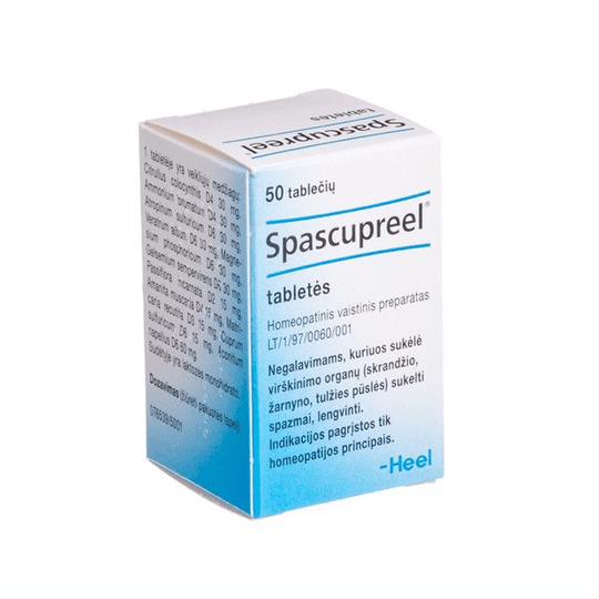 2 x 50 Spascupreel 100 Tablets. Homeopathic - Digestive Organ Spasms - OzHealthStandard