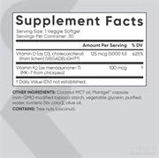 Sports Research Vitamin D3 + K2 with 5000iu of Plant-Based D3 & 100mcg of Vitamin Sports Research buy supplements canada