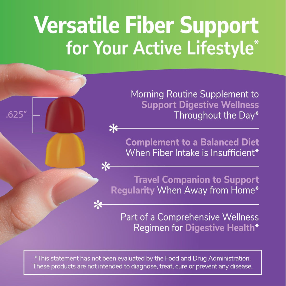 21st Century VitaJoy Fiber Gummies (Fruit Flavored, 90 Count), 5 g Fiber Per Serving for Digestive Support, Pectin-Based Prebiotic Gummies, Non-GMO, Vegan, Gluten Free, - OzHealthStandard