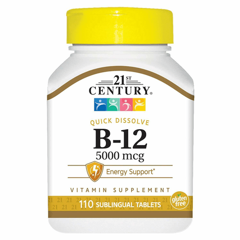 21st Century Vitamin B12 5000mcg High Potency Tablets 110ct - OzHealthStandard