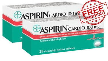 2pcs /56 Tablets Aspirin Cardio 100mg - Heart Health Care Gastro Resistant - OzHealthStandard
