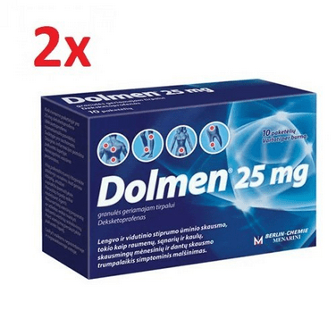 2x 10 Dolmen 25 mg granules for oral solution, 20 Sachets - OzHealthStandard