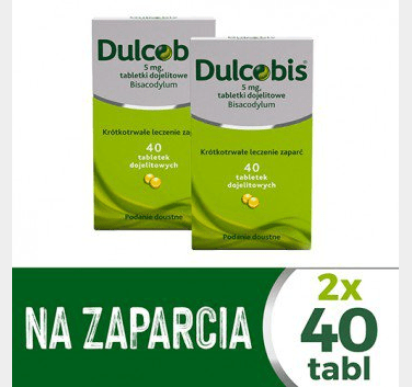 2X 40 DULCOBIS 5 mg, 40 gastro-resistant tablets. Constipation Relief. Fast action - OzHealthStandard
