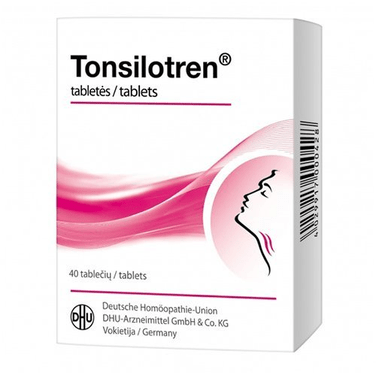 2x 40 Tabs Tonsilotren Homeopathic Medicine - OzHealthStandard
