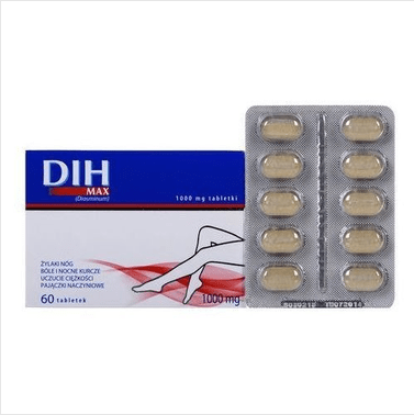 2x DIH MAX Comfort 1000mg 60 Tabs Diosminum - leg swelling, varicose 120 Tabs - OzHealthStandard