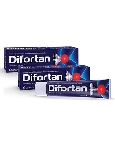 2x100g Difortan gel for the treatment of muscle pain 100mg/g - OzHealthStandard
