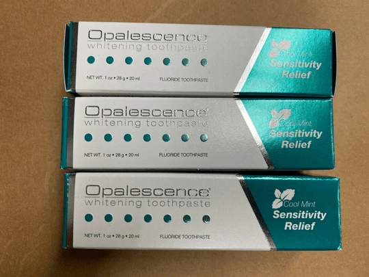 3 x Opalescence Sensitivity Relief Whitening Toothpaste Travel Size 20ML - OzHealthStandard