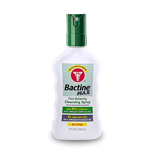 Bactine MAX First Aid Spray - Pain Relief Cleansing Spray with 4% Lidocain Bactine buy supplements canada