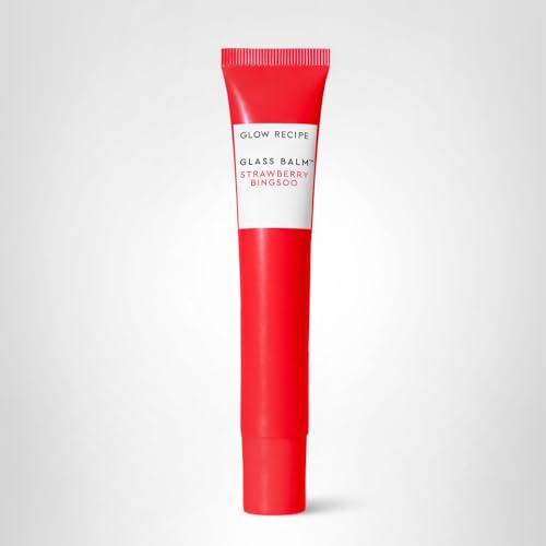 Glow Recipe Glass Balm Lip Treatment - 12Hr Hydrating Lip Balm & Moisturizer with Hyaluronic Acid to Smooth, Plump & Protect from Dryness - Sheer Pinky Red Tint, Strawberry Bingsoo (15 ml) Glow Recipe buy supplements canada
