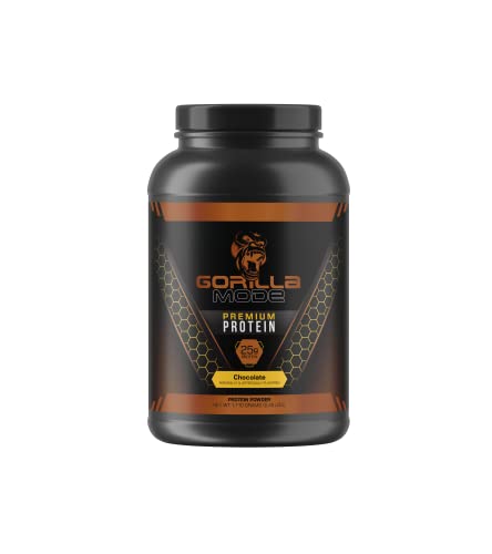 Gorilla Mode Premium Whey Protein - Chocolate / 25 Grams of Whey Protein Isolate Gorilla Mind buy supplements canada