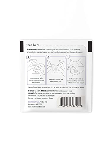 Breatherapy Pure Essential Oil Aromatherapy Inhalation Tabs, 8-Pack (Lavender) Breatherapy buy supplements canada