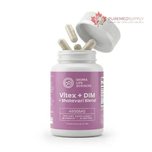 SIERRA LIFE SCIENCES Hormonal Balance Blend for Women – Vitex, DIM, Shatavari + Adaptogenic Support – Menstrual & Menopause Relief – Vegan, Clean-Label Formula – 4600mg – (Pack of 2) SIERRA LIFE SCIENCES buy supplements canada