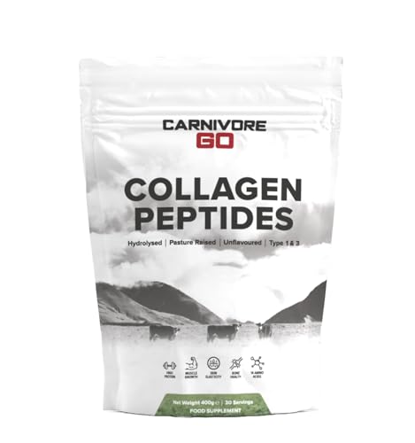 Carnivore Go Grass Fed Bovine Collagen Powder - 400g Hydrolysed Type 1 & 3 Carnivore Go buy supplements canada