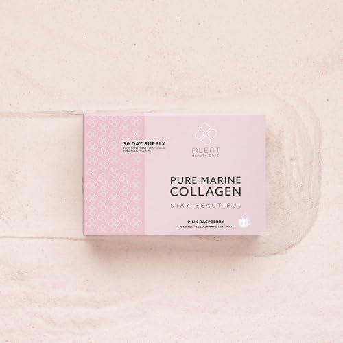 Plent Pure Marine Collagen Pink Raspberry - Stay Beautiful - 5G Collagen Peptides Daily - 30 Sachets Plent buy supplements canada