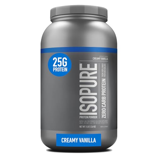 Isopure Protein Powder, Creamy Vanilla Whey Isolate with Vitamin C & Zinc for Immune Isopure buy supplements canada