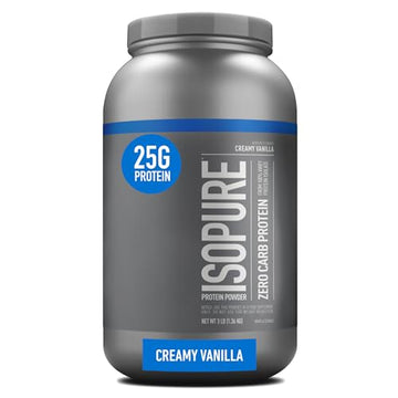 Isopure Protein Powder, Creamy Vanilla Whey Isolate with Vitamin C & Zinc for Immune Isopure buy supplements canada