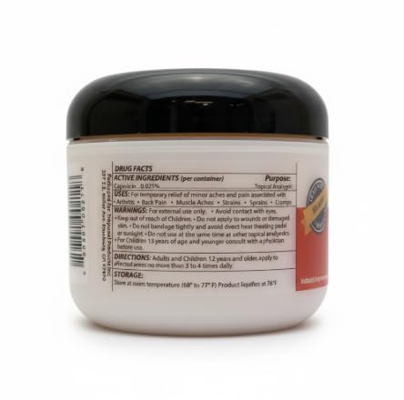 Naturulz Ultimate Healing (Medicated) Cream OTC 4 Ounce - Pain & Arthritis Topical for Sore Lower Back, Neck, Shoulders, and Muscles. All-Natural Formula with Medication Strength Capsaicin. Naturulz buy supplements canada