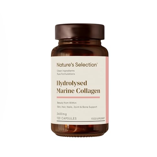 Pure Hydrolysed Marine Collagen Capsules 2400mg - Collagen Tablets High Strength Collagen Nature's Selection buy supplements canada