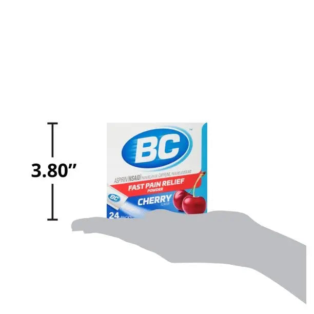 BC Powder Pain Reliever, Cherry Flavor Aspirin Dissolve Packs, 24 Count Powder Packets (6 Pack) BC buy supplements canada