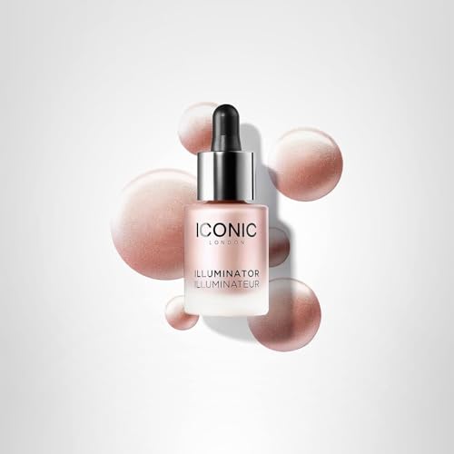 ICONIC LONDON Illuminator - Liquid Highlighting Drops for a Radiant Glow, Cruelty-Free, Vegan Makeup, Shine (Pink Pearl) 0.45 Fl oz ICONIC LONDON buy supplements canada