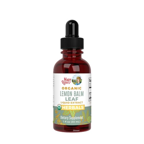 MaryRuth Organics Lemon Balm Leaf Liquid Extract | Mood Support | Relaxation | Calming | Nervine Herbal | Lemon Balm Tincture | USDA Organic | Vegan | Non-GMO | Gluten Free | 1 Fl Oz MARYRUTH'S buy supplements canada