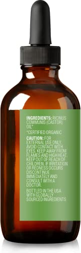 Cliganic Organic Castor Oil, 100% Pure (2oz with Eyelash Kit) - For Eyelashes, Eyebrows, Hair & Skin Cliganic buy supplements canada