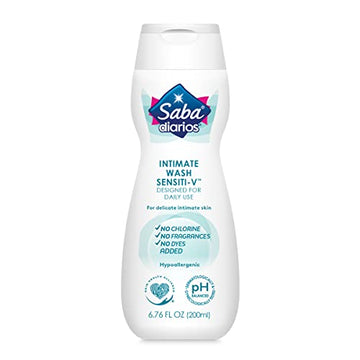 Saba Sensiti-V Intimate Wash, Feminine Hygiene Wash, 6.76 fl oz (Pack of 6) Saba buy supplements canada
