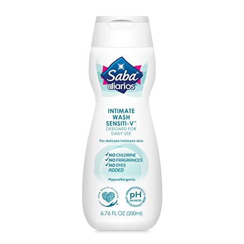 Saba Sensiti-V Intimate Wash, Feminine Hygiene Wash, 6.76 fl oz (Pack of 6) Saba buy supplements canada