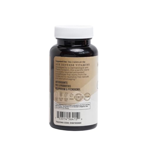 Inner Glow Age Defense Vitamins - Dermatologist and Plastic Surgeon Developed to Fight photoaging and Melasma, Polypodium Leucotomos Antioxidant Formula – Vegan, Gluten-Free – 60 Capsules Inner Glow buy supplements canada