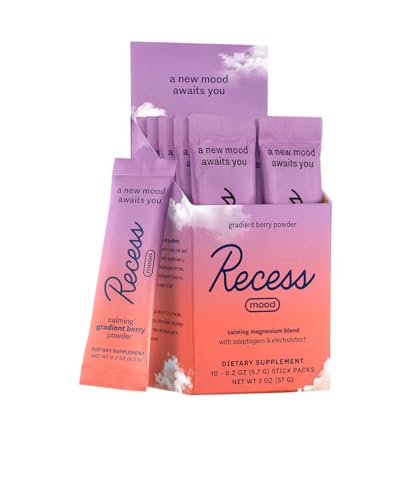 Recess Mood Powder, Calming Magnesium L-Threonate Blend with Passion Flower Drink Recess Inc. buy supplements canada