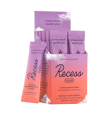 Recess Mood Powder, Calming Magnesium L-Threonate Blend with Passion Flower Drink Recess Inc. buy supplements canada