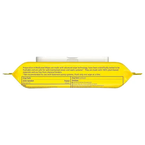 Preparation H Hemorrhoid Flushable Wipes with Witch Hazel for Skin Irritation Relief - 48 Count (Pack of 4) Preparation H buy supplements canada