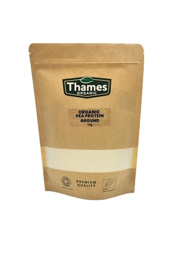 Thames Organic Organic Pea Protein Ground - Premium Vegan Supplement for Muscle Growth & Dietary Plans 250g Thames Organic buy supplements canada