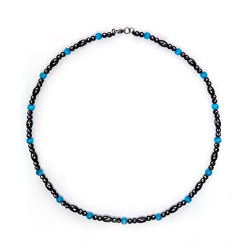 Magnetic Therapy Necklace Hematite Necklace Black Obsidian Aquamarine Magnetic Necklace Hion buy supplements canada