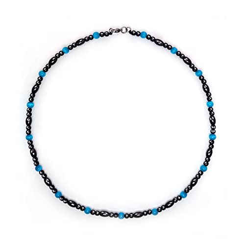Magnetic Therapy Necklace Hematite Necklace Black Obsidian Aquamarine Magnetic Necklace Hion buy supplements canada