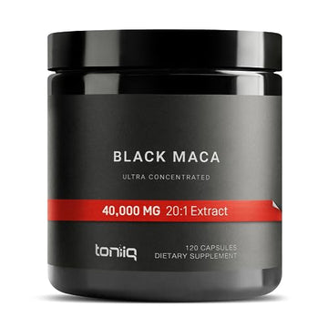 40,000mg Pure Black Maca Root Extract - Ultra Concentrated 20:1 Single Origin Wildcrafted Toniiq buy supplements canada