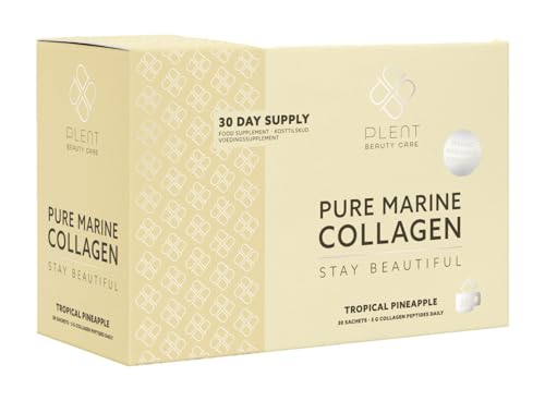Plent Pure Marine Collagen Tropical Pineapple - Stay Beautiful - 5G Collagen Peptides Daily Plent buy supplements canada