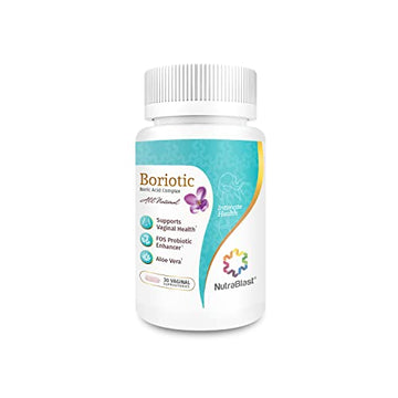 NutraBlast Boric Acid Vaginal Suppositories Complex w/Aloe Vera & FOS Prebiotic Enhancer NutraBlast buy supplements canada
