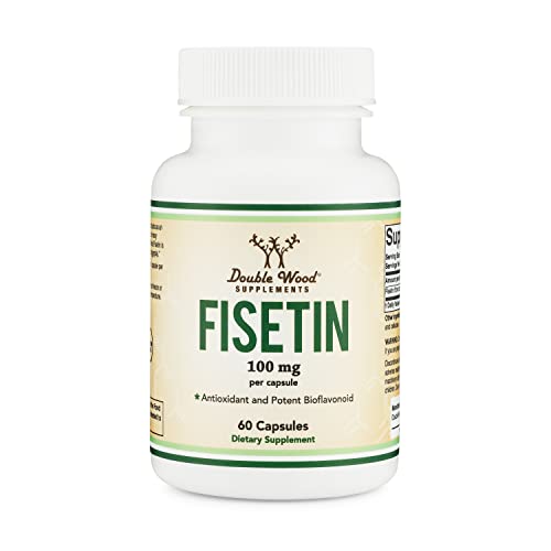 Fisetin Supplement - 100mg of Bioactive Flavnonols, 60 Count (Natural Bioflavonoid Double Wood Supplements buy supplements canada