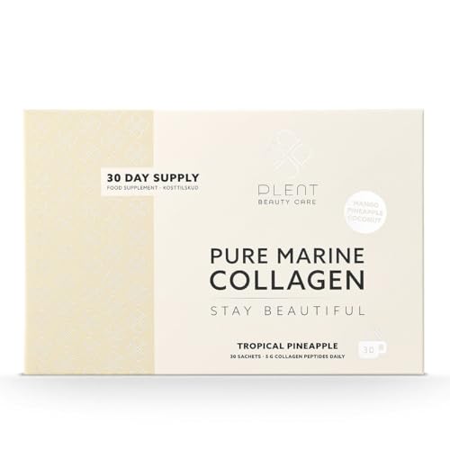 Plent Pure Marine Collagen Tropical Pineapple - Stay Beautiful - 5G Collagen Peptides Daily Plent buy supplements canada