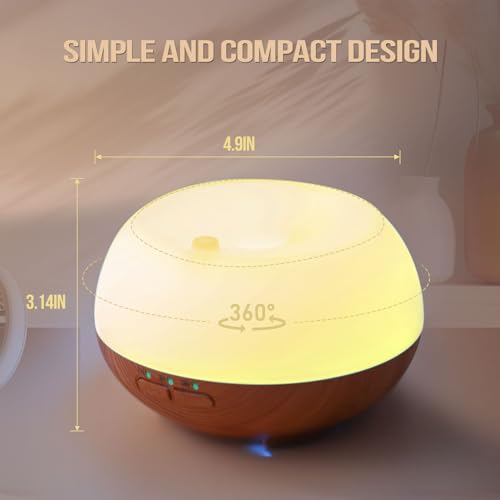 Aromatherapy Essential Oil Diffuser: Cool Mist Aroma Diffuser for Home - Colorful Light Create Ambience Grevol buy supplements canada