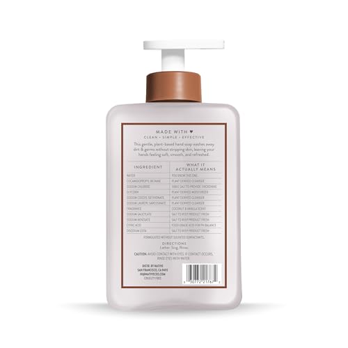 Native Liquid Hand Soap, Coconut & Vanilla Scent, Non-Drying Formula for Soft, Smooth Hands Native buy supplements canada