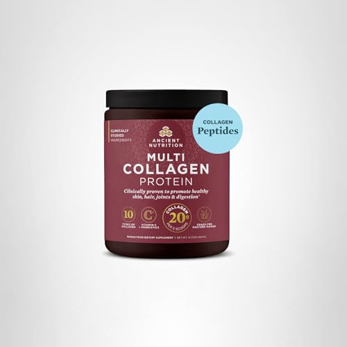 Ancient Nutrition Collagen Peptides Powder, Multi Collagen Protein, Women & Men, Vitamin C, Probiotics, Hydrolyzed Collagen Ancient Nutrition buy supplements canada