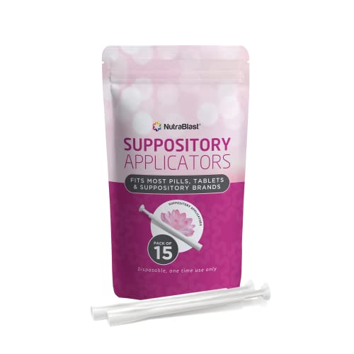 NutraBlast Disposable Vaginal Suppository Applicators (15-Pack) - Fits Most Brands, Pills NutraBlast buy supplements canada