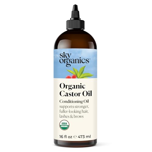 Sky Organics Organic Castor Oil (16 oz) USDA Certified Organic, 100% Pure, Cold Pressed Sky Organics buy supplements canada