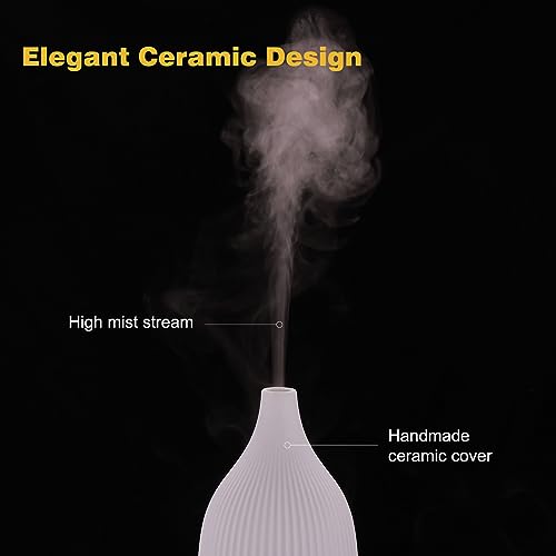Coolego Ceramic Diffuser, 100ml Essential Oil Diffuser Ultrasonic Cool Mist Aromatherapy Diffuser Coolego buy supplements canada